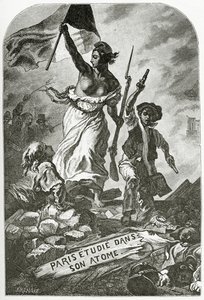 Parigi studiata nel suo atomo, XIX secolo da Ferdinand Victor Eugene Delacroix